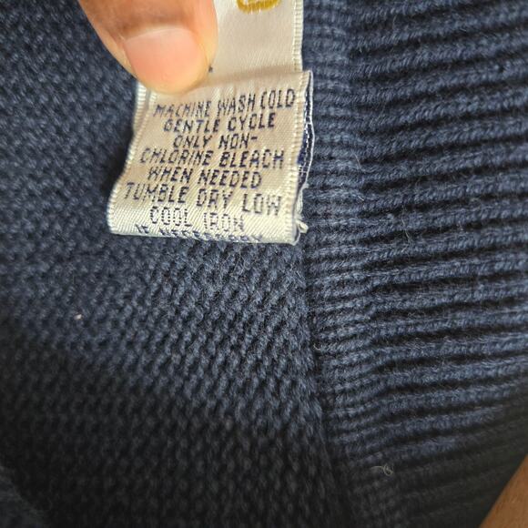 Bill Blass Men Vintage 90s Y2K Preppy Retro Grandpa Knit Polo Striped Sweater L - Picture 8 of 10